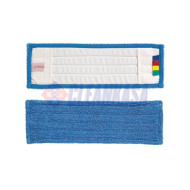 Rezerva mop plat microfibra albastru cu buzunare