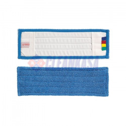 Rezerva mop plat microfibra albastru cu buzunare