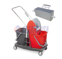 Carucior curatenie profesional duo cu 2 galeti - LZ Carucior curatenie profesional duo cu 2 galeti - LZ